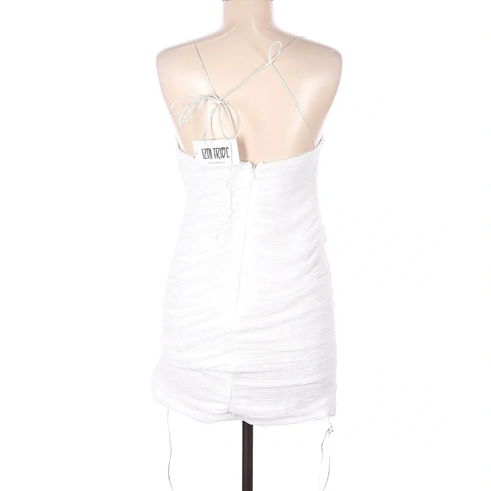 12th Tribe White Open Back Dress - Picture 4 of 6